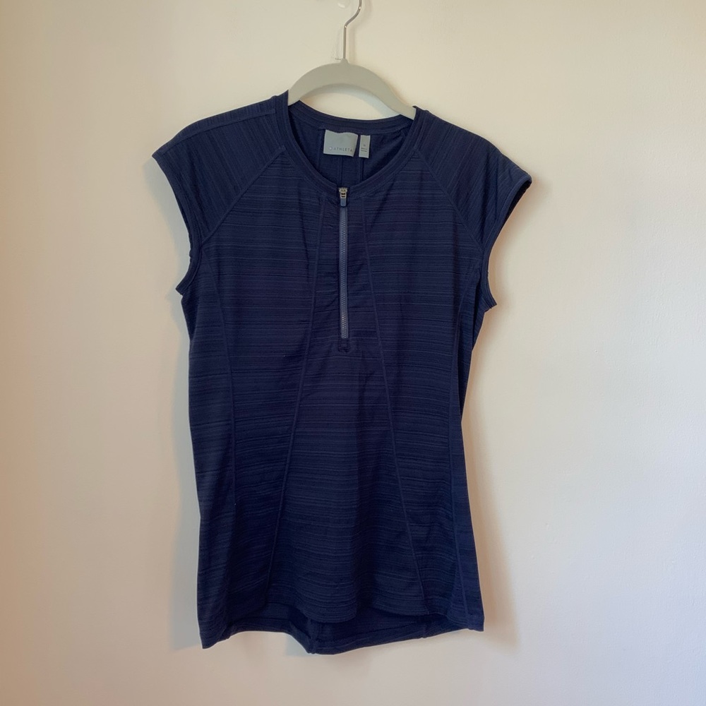Athleta Navy Pacifica UPF Tank